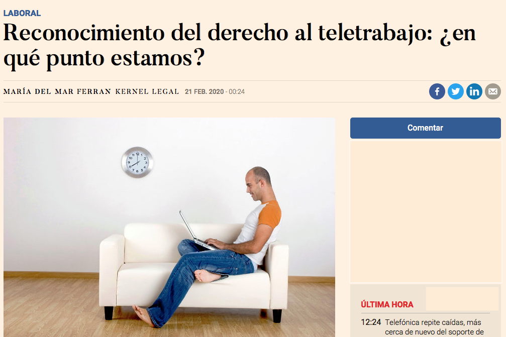 derecho teletrabajo expansion kernel legal abogados